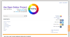 Desktop Screenshot of opensiddur.org